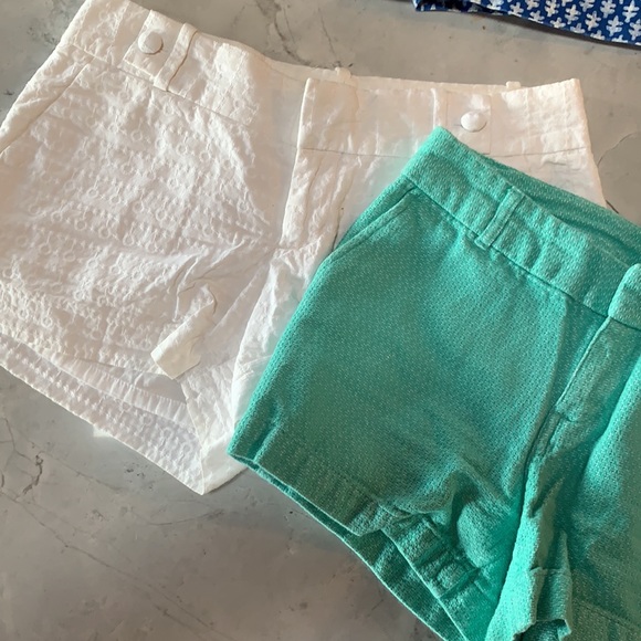 Lot of 7 shorts: white, blue, and green, JCrew Banana Republic, anthropology - Picture 2 of 5